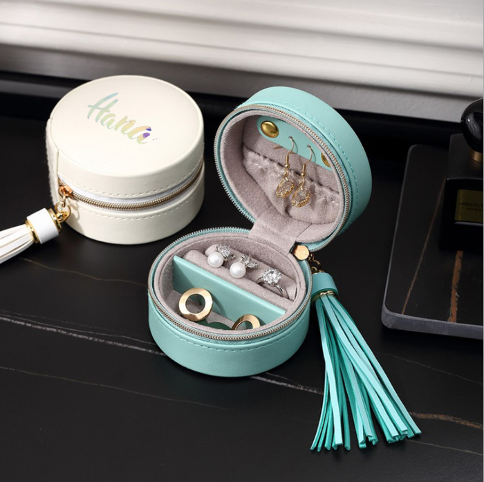 Customize Initial Jewellery Storage Pouch hanaflowerr