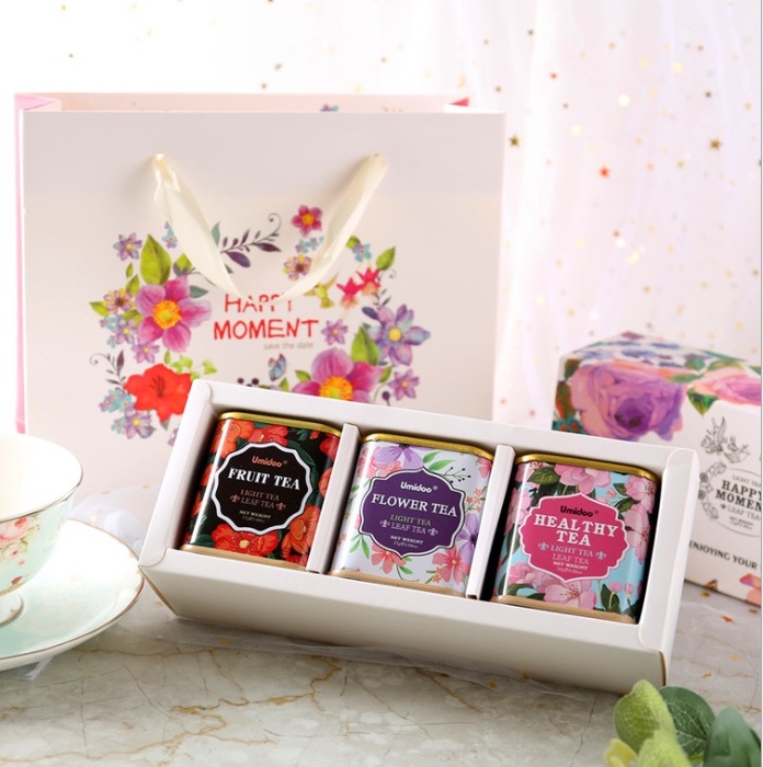 3 Flower Tea Gift Set hanaflowerr